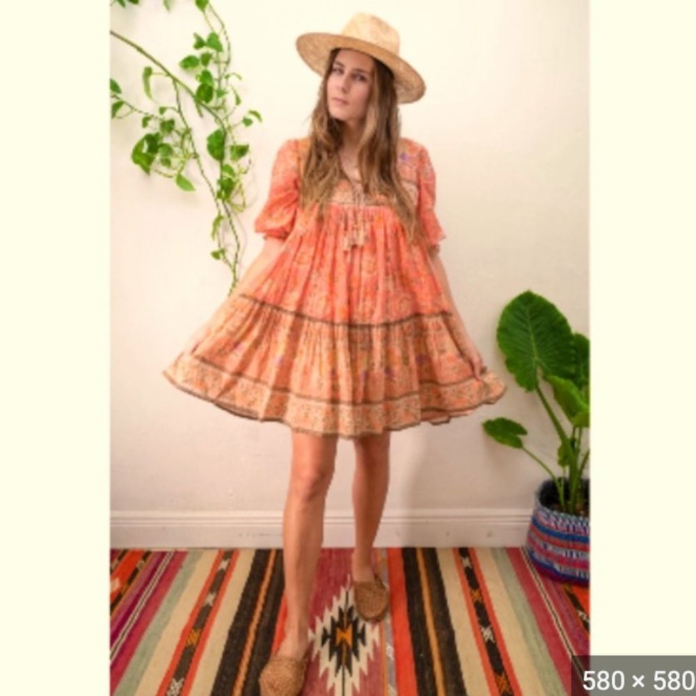 Spell and the Gypsy Seashell Boho Mini Dress in size Small worn once